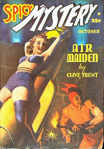 037a Spicy Mystery Oct-1940 Includes Dawn of Discord by E. Hoffmann Price From Clark Ashton Smith’s Original Typescript