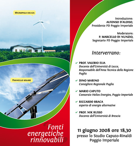 Invito convegno energie rinnovabili