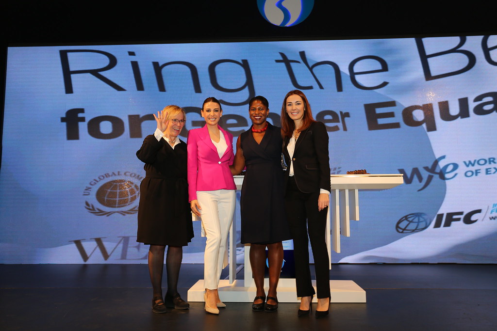 Turkey #IWD2016- Opening bell at Borsa Istanbul (former Istanbul Stock Exchange) rings for gender equality