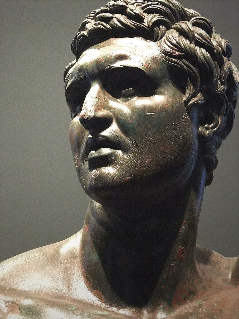 Statue of a prince or dynast without crown, traditionally thought to be a Seleucid prince, maybe Attalus II of Pergamon Bronze Greek Hellenistic era, 3rd-2nd centuries BCE