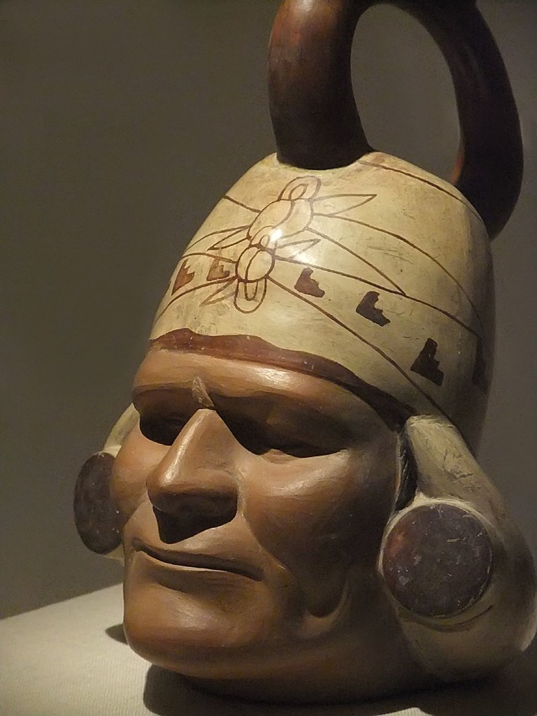 Portrait Vessel of a Ruler Moche Peru 100 BCE-500 CE Ceramic