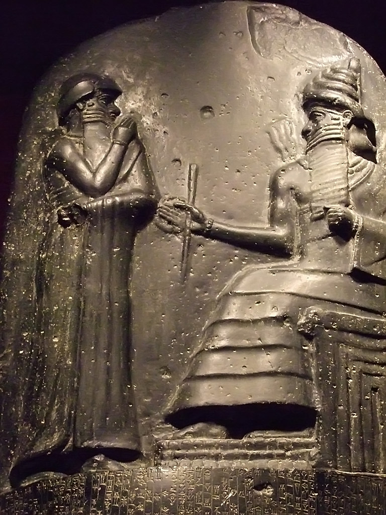 Louvre Reproduction of the Law Code of Hammurabi monolith originally produced between 1792 and 1750 BCE (1)