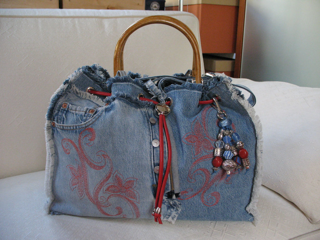 01 - Recycled Denim: Borsa da Viaggio modello Janis