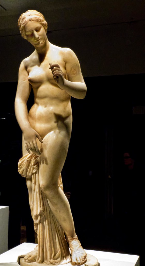 Aphrodite Roman copy of 4th century BCE original by Praxiteles from Ostia, Italy