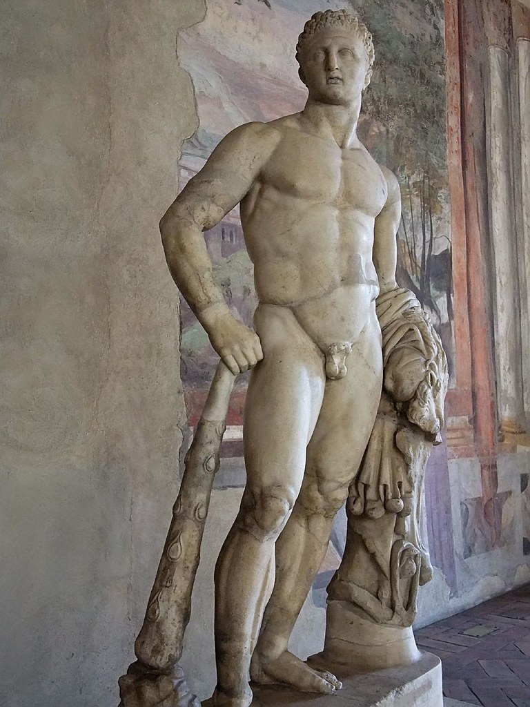 A Youthful Beardless Herakles Roman copy of 5th century BCE Greek original by Polykleitos