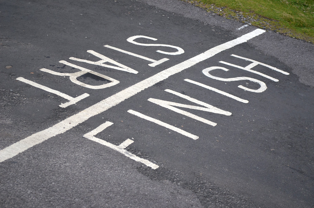 The Start and Finish Line of the 'Inishowen 100' Scenic Drive
