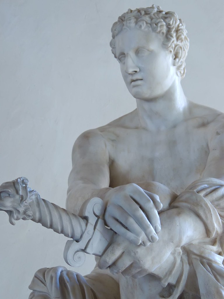 Ludovisi Ares Greek 2nd century BCE from Late Republican Roman Temple Pentelic Marble