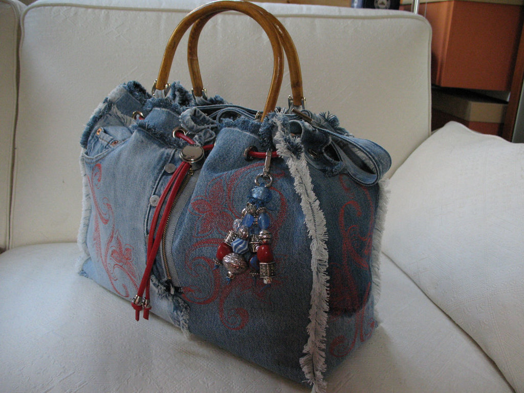 03 - Recycled Denim: Borsa da Viaggio modello Janis