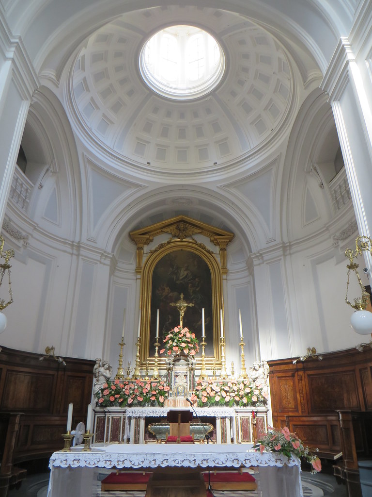 Choeur, église baroque San Vincenzo de' Paoli (1724-1760), Missionari vincenziani, Largo Vergini, Rione Sanità, IIII Municipalità, Naples, Campanie, Italie.