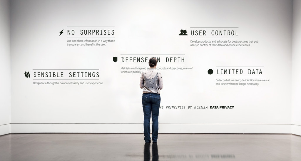 Five Data Privacy Principles from Mozilla (Put on a museum wall) 2014