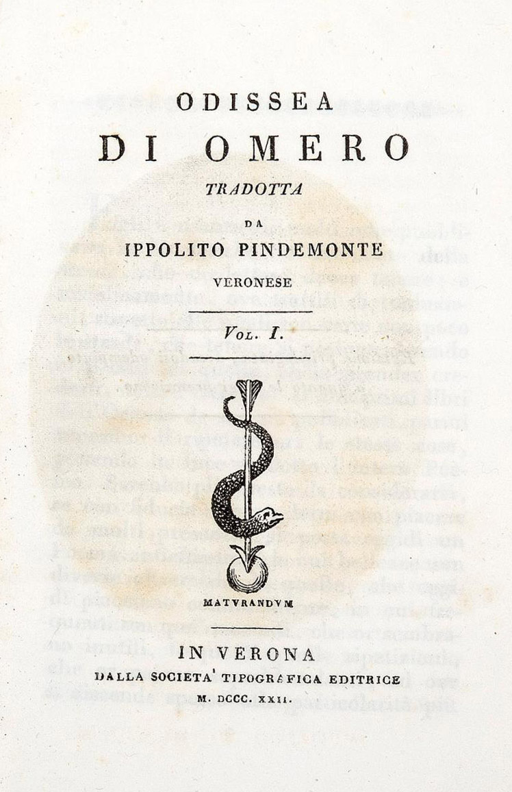 Odissea di Omero - Ippolito Pindemonte