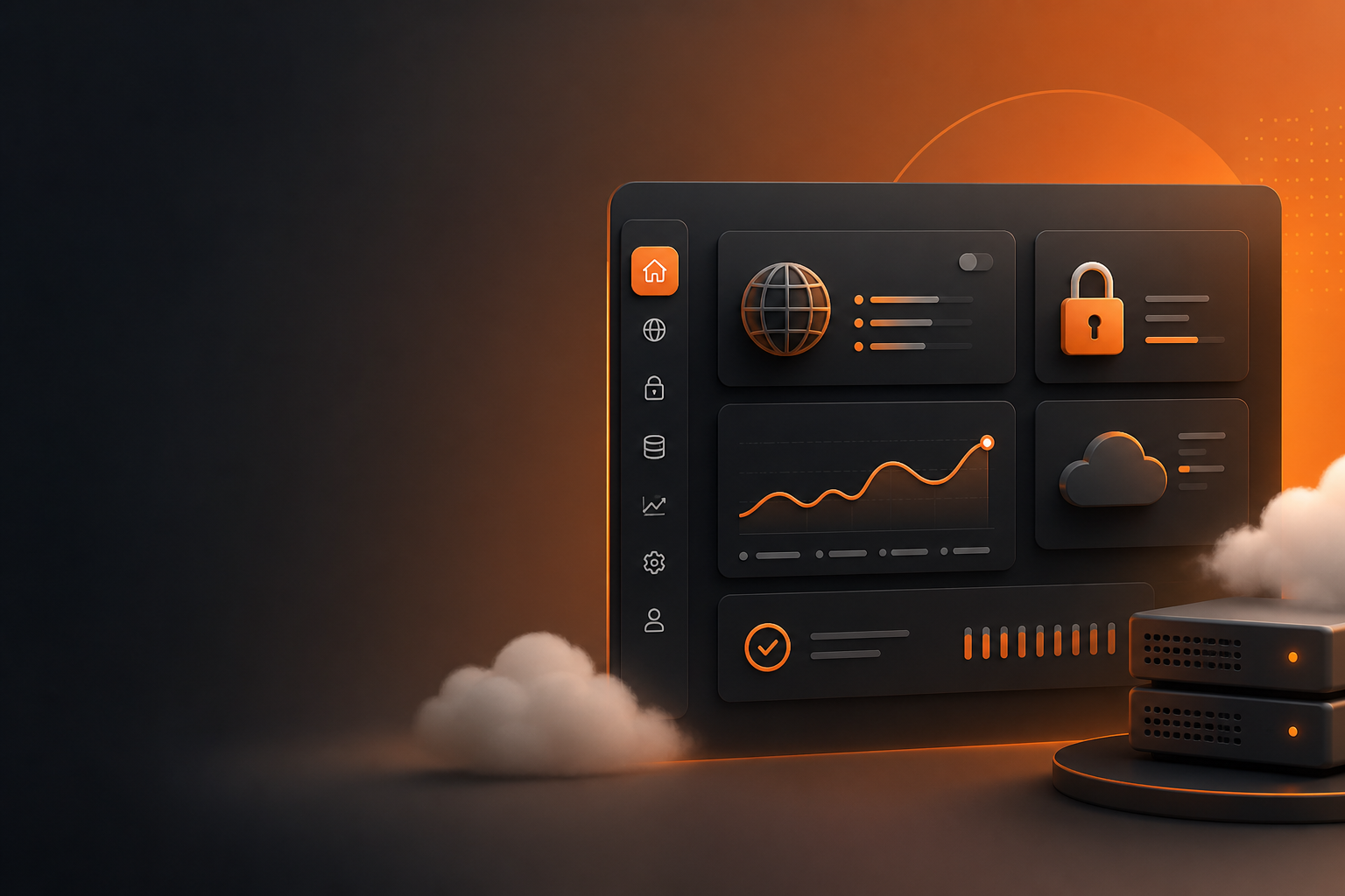 Vista del control plane Impero Hosting con gestione siti e servizi